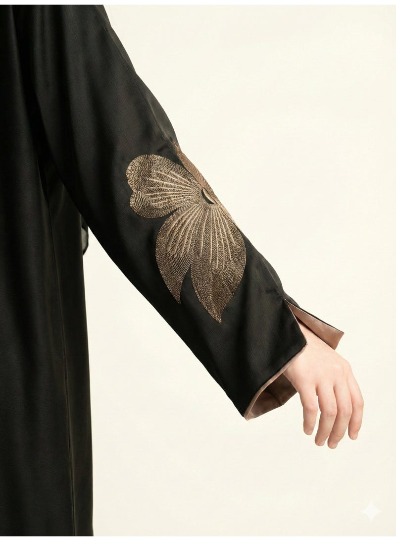 BHNS Abayas for school and abayas for the confusing age | Abaya for the confusing age and abaya for the confusing age | Colored abayas for the confusing age and abayas for the confusing age | Abaya for the confusing age and abayas for young ones | Small abayas for girls that suit every style | Abaya for short girls and abaya for short | Abaya for school and abayas for intermediate | Abaya for secondary and abaya for university | Fancy elegant soft luxurious abayas | Abaya of the trend Gulf bisht black | Abayas for teenage girls and for teenagers suitable for middle school - Image 5